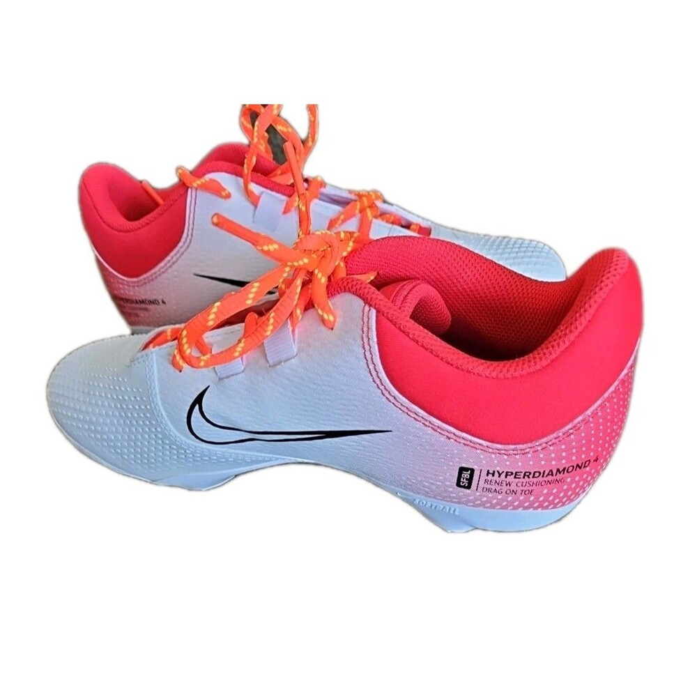 New Nike Women's Hyperdiamond 4 Pro Metal Fastpitch Softball Cleats Sz 8 - Picture 6 of 8
